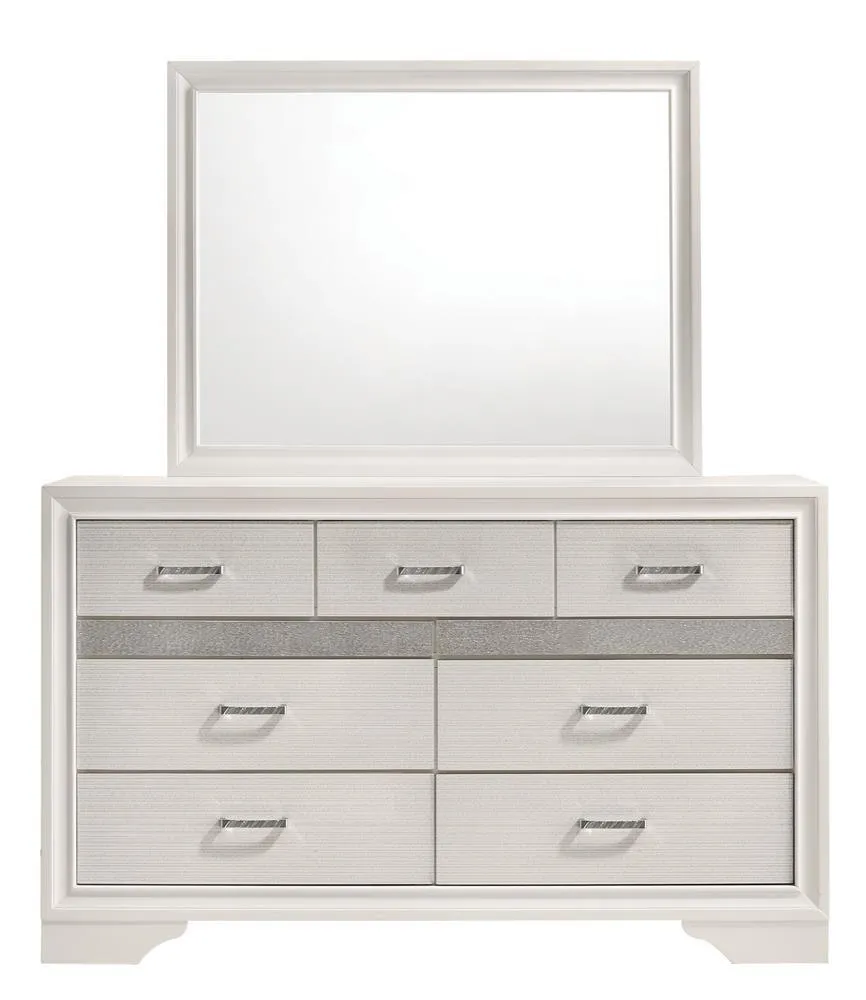 Miranda White Rectangular Mirror - Image 6