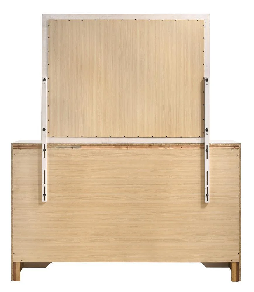 Miranda White/Rhinestone 7-Drawer Dresser - Image 6