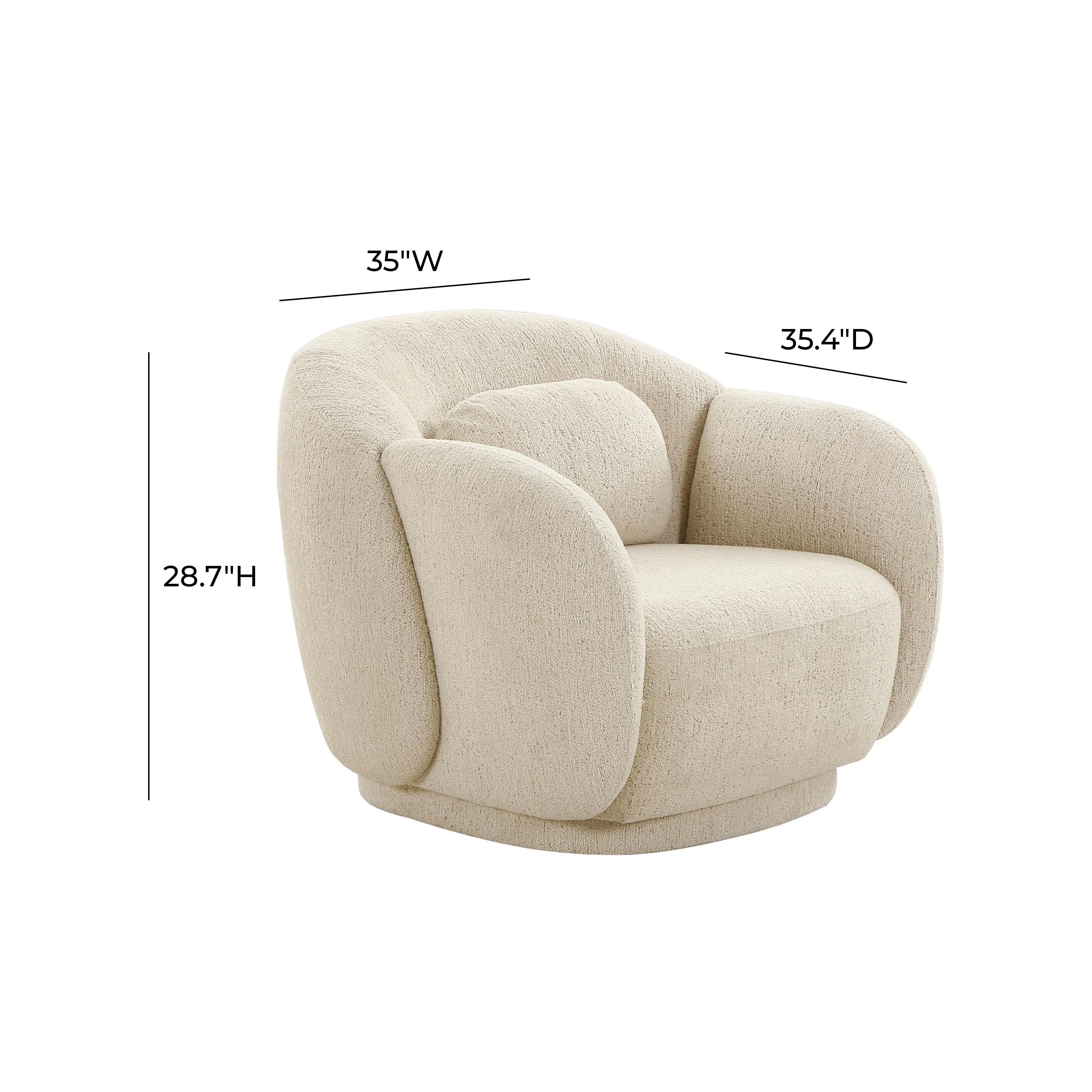 Misty Boucle Accent Chair - Image 5