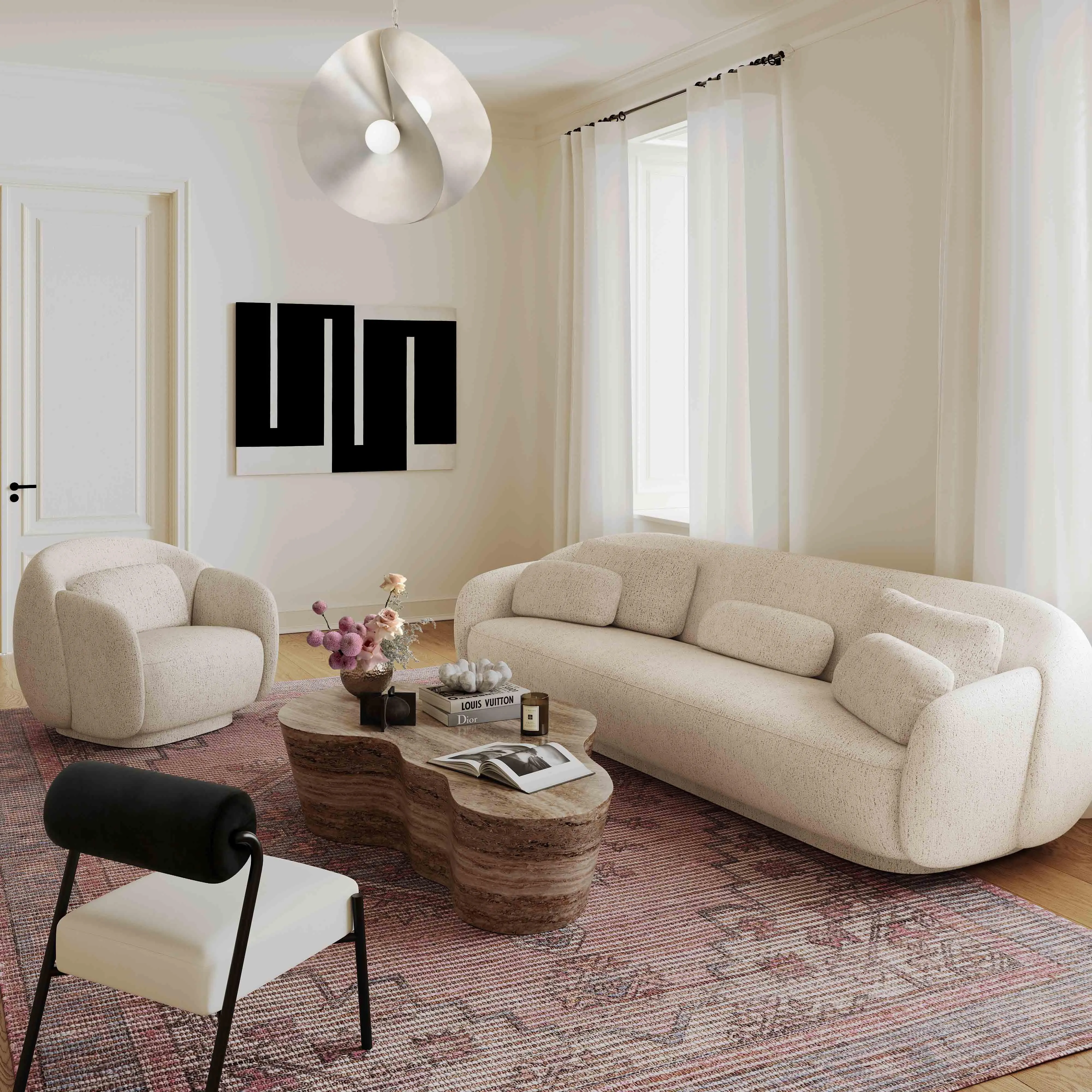 Misty Boucle Sofa - Image 3