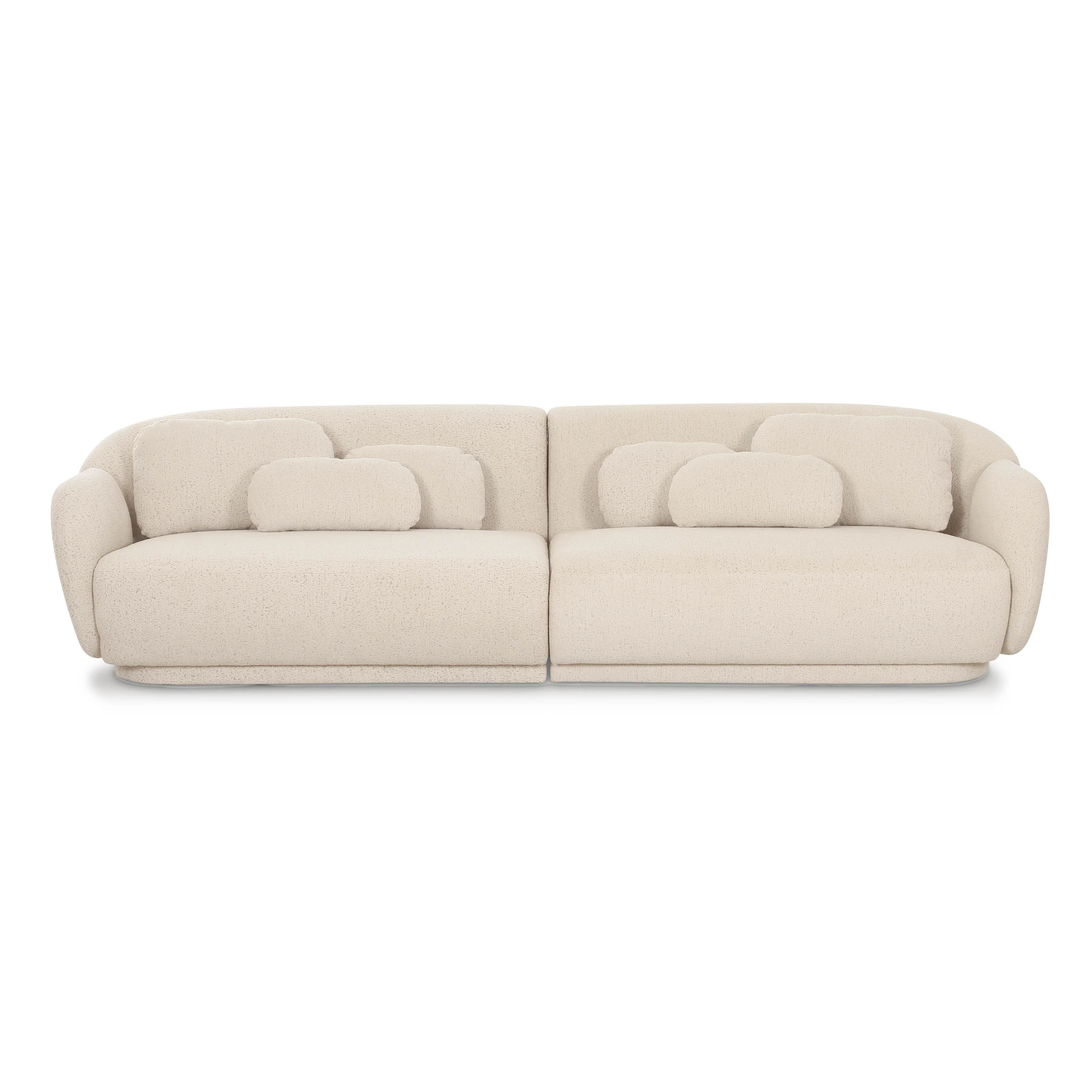 Misty Cream Boucle Modular 4-Seater Sofa - Image 3