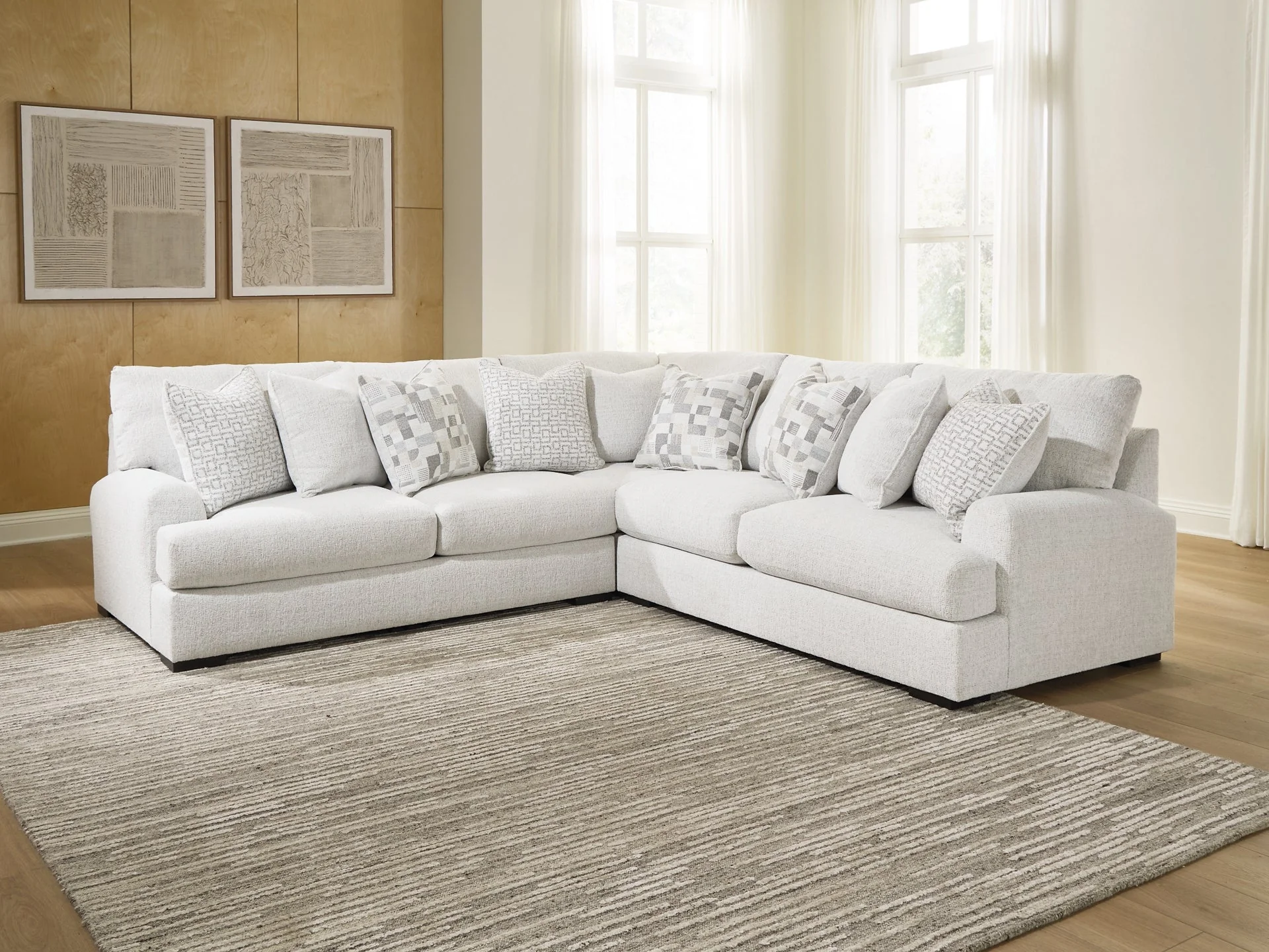 Misty-Lakes Chalk 3-Piece Sectional