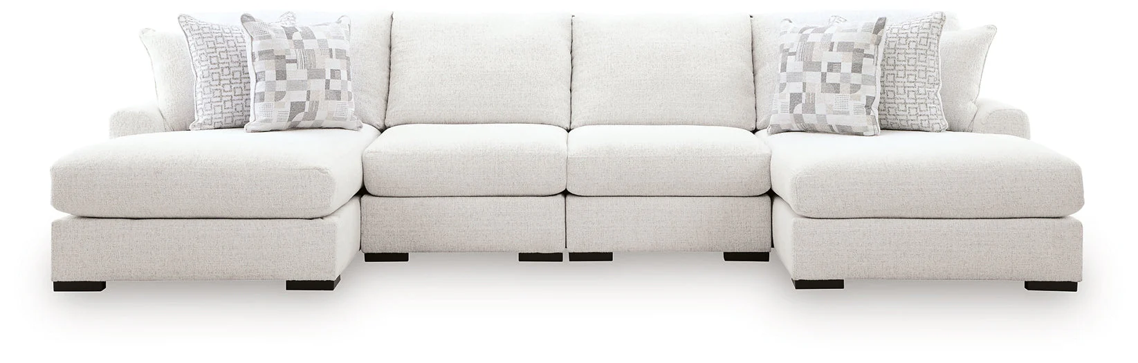 Misty-Lakes Chalk 4-Piece Double Chaise Sectional - Image 2
