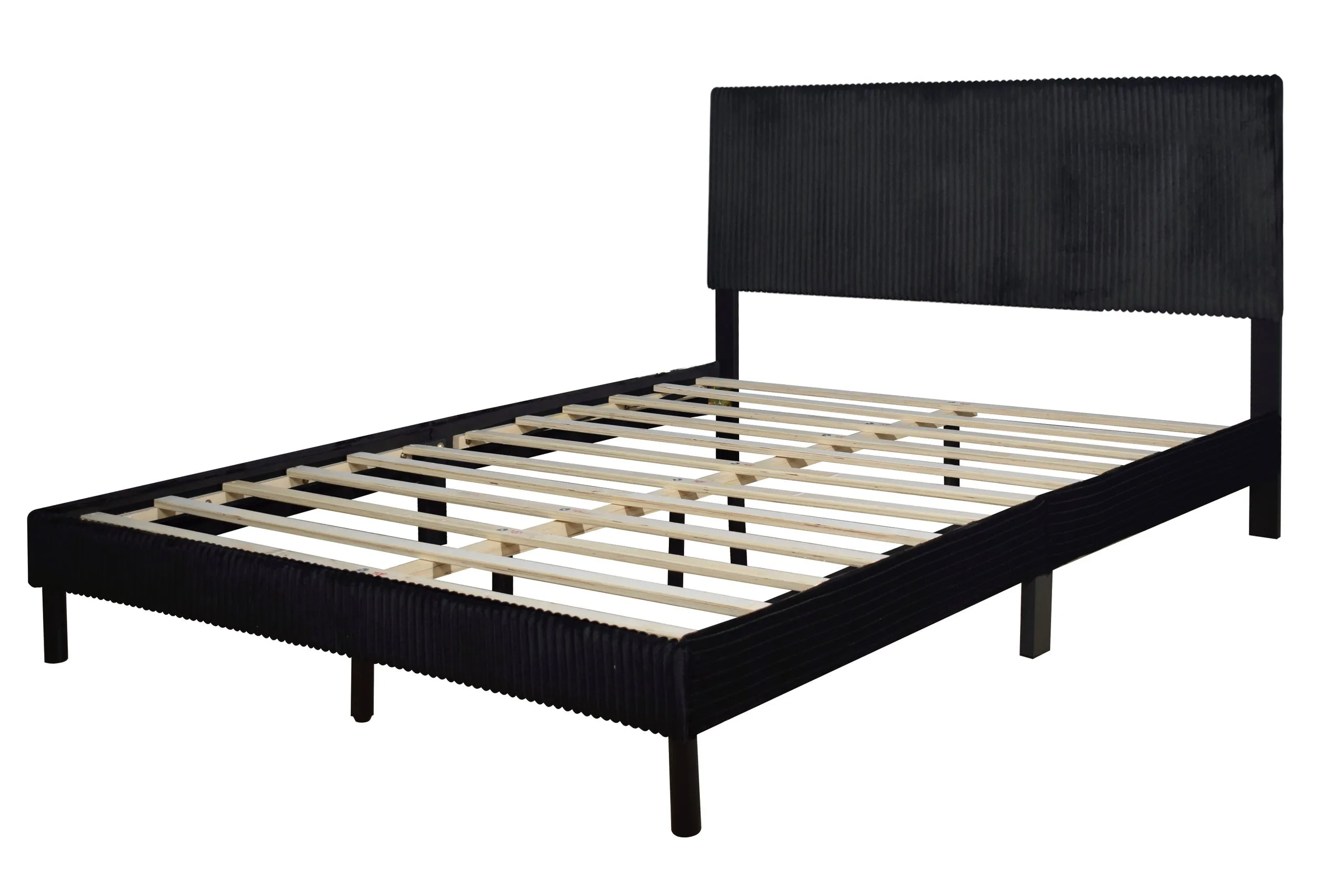 Modern Black Full Platform Bed - Image 2
