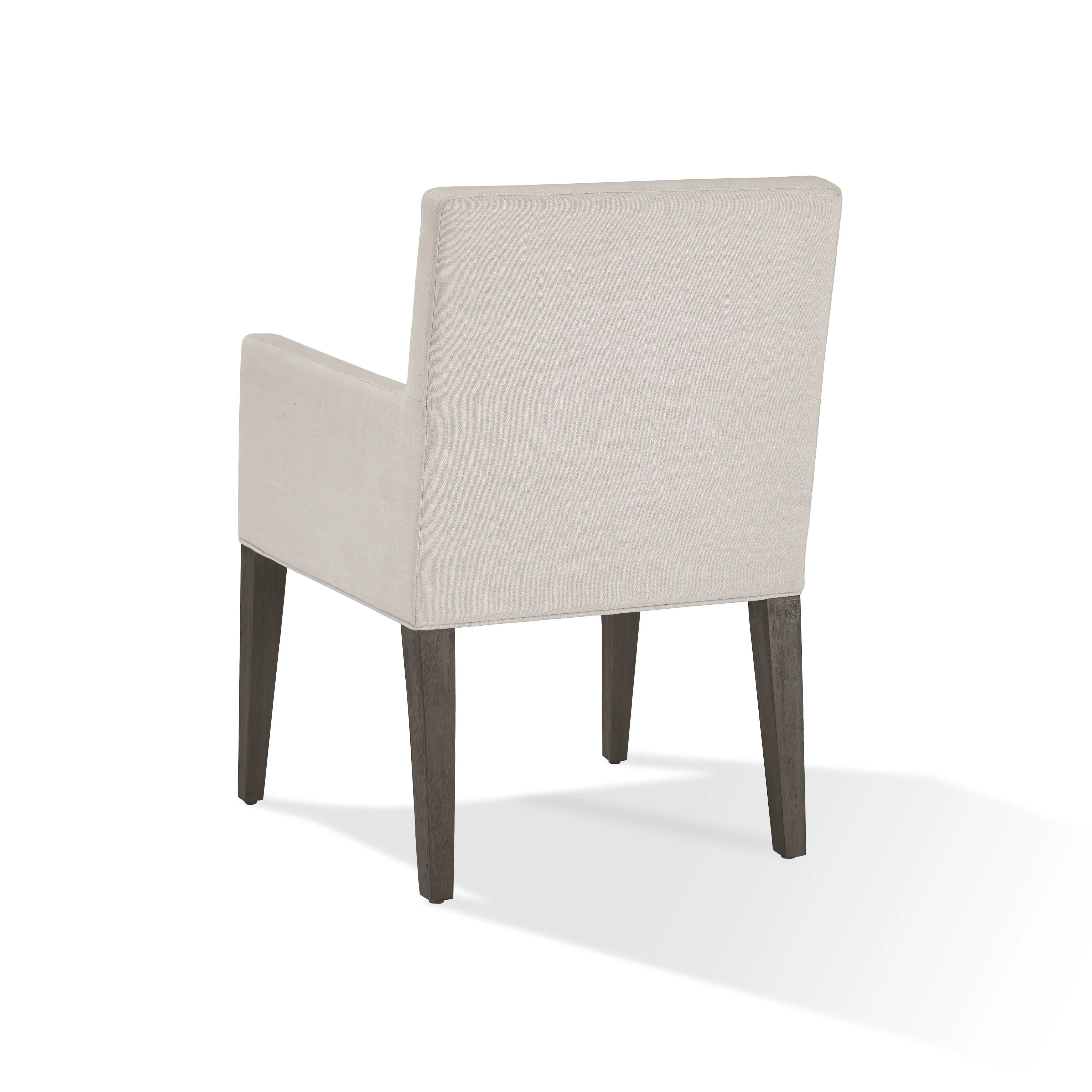 Modesto Upholstered Arm Chair in Abalone Linen and French Roast (Set of 2) - Image 7