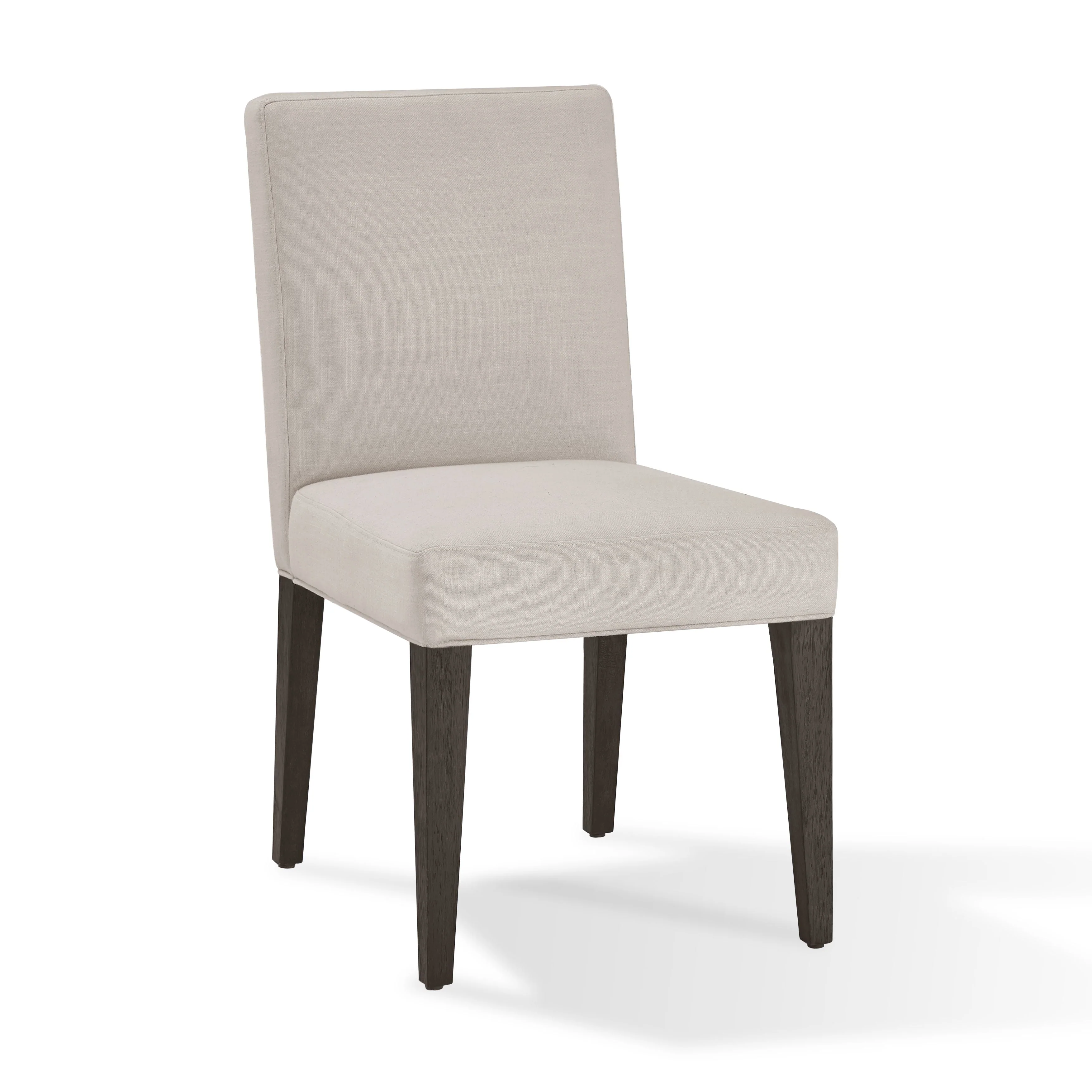 Modesto Upholstered Side Chair in Abalone Linen and French Roast (Set of 2) - Image 4