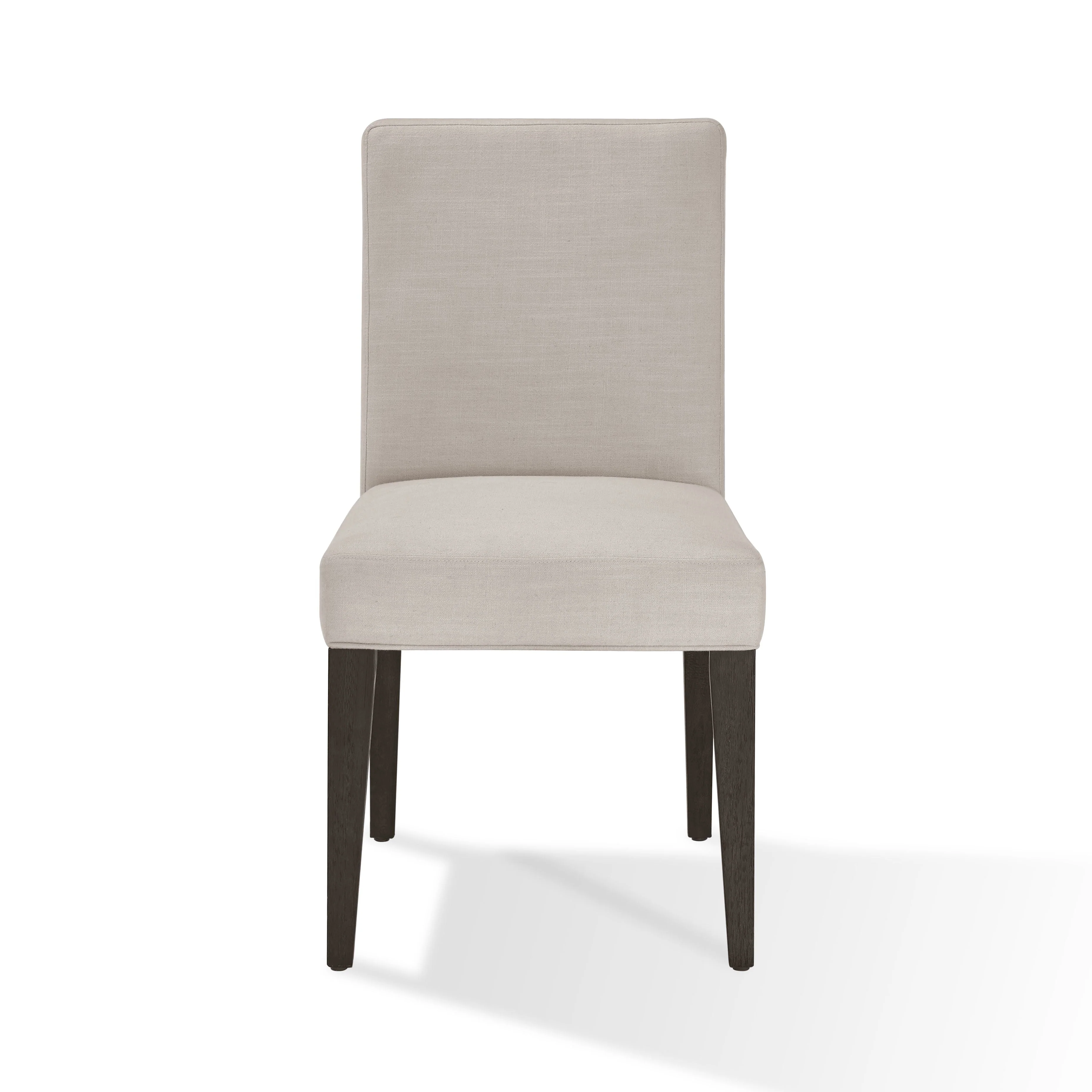Modesto Upholstered Side Chair in Abalone Linen and French Roast (Set of 2) - Image 5