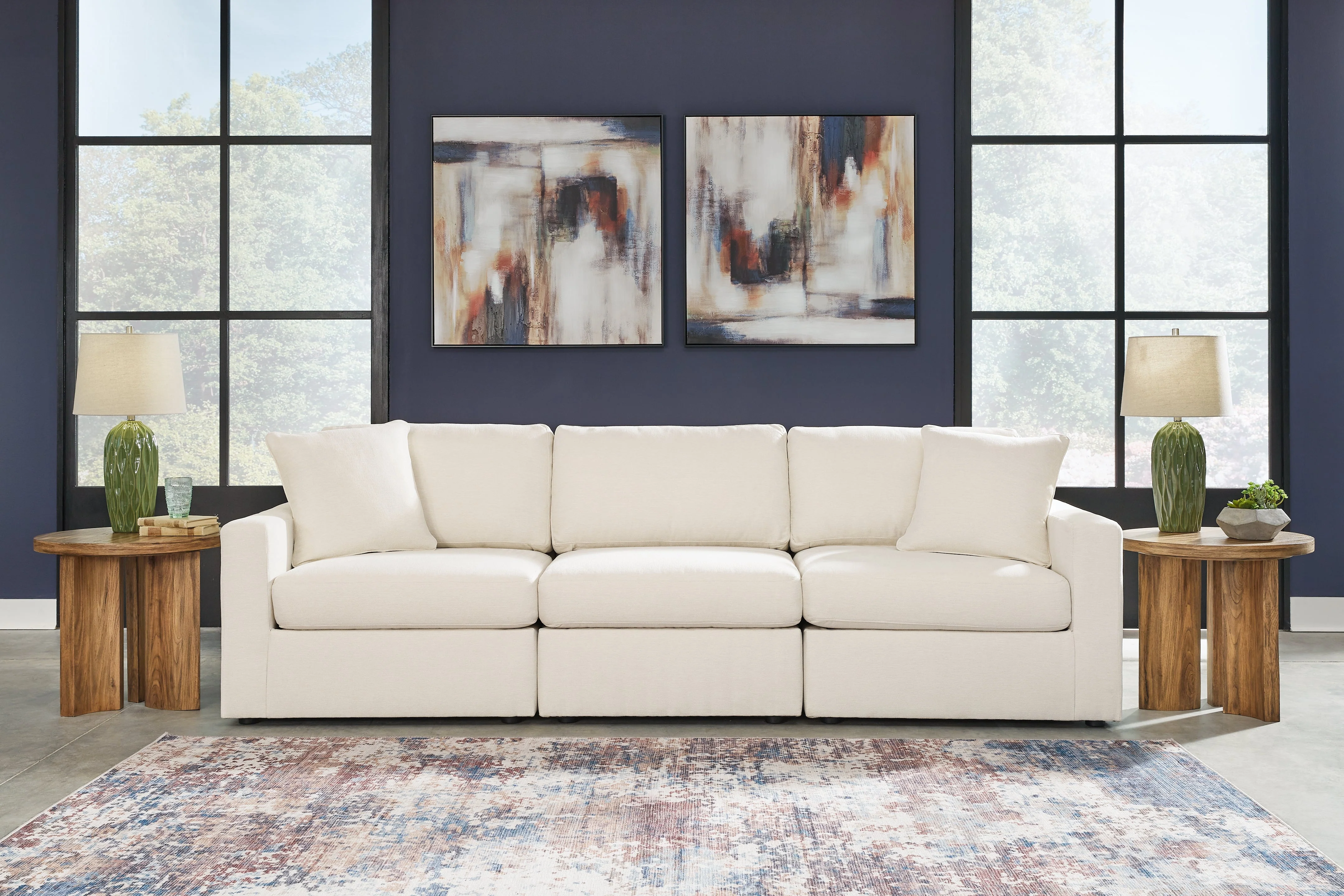 Modmax Oyster 4-Piece Sectional with Ottoman - Image 18
