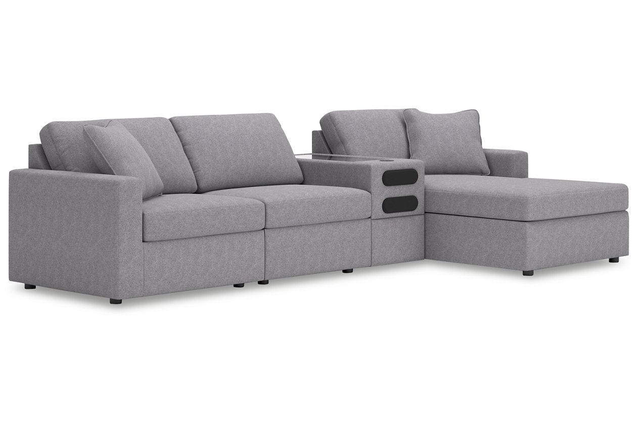 Modmax Granite 4-Piece Sectional with RAF Chaise