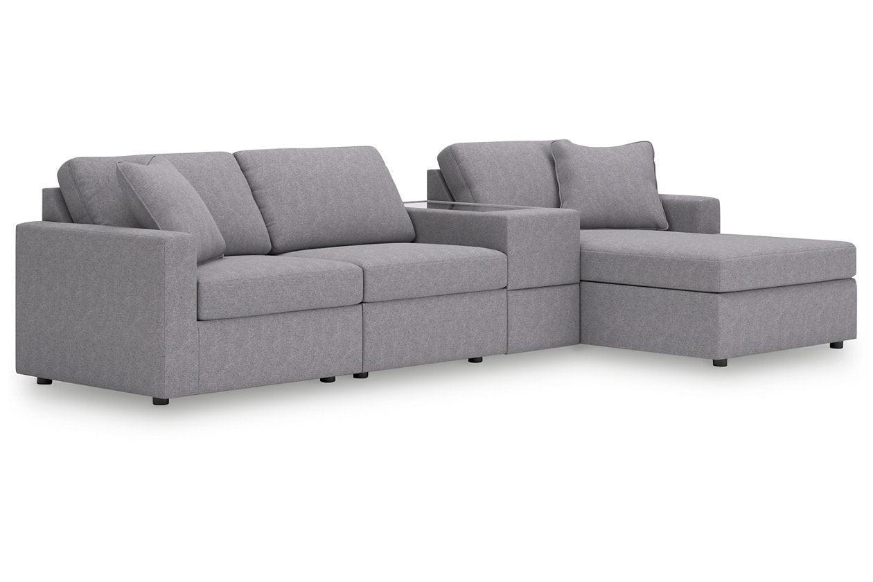 Modmax Granite 4-Piece Sectional with LAF Chaise