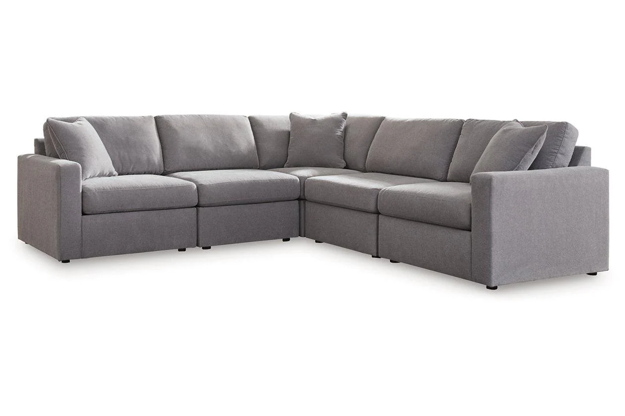 Modmax Granite 5-Piece Performance Fabric Sectional - Image 3