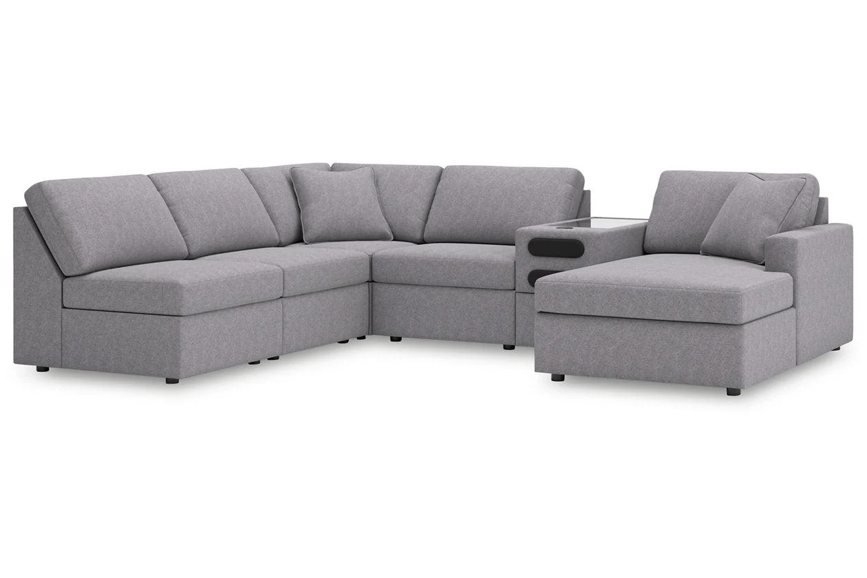 Modmax Granite 6-Piece Sectional with RAF Chaise