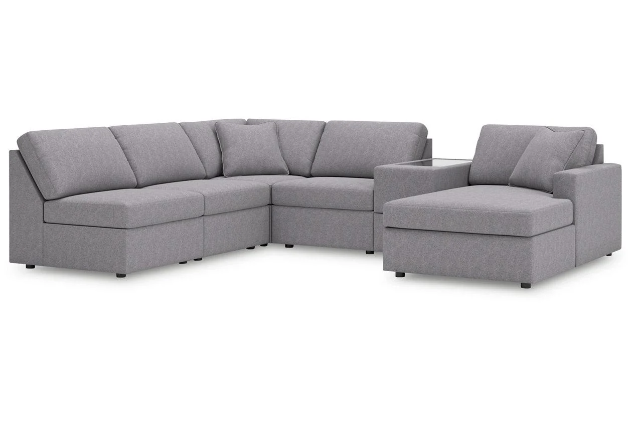Modmax Granite 6-Piece Sectional with RAF Chaise
