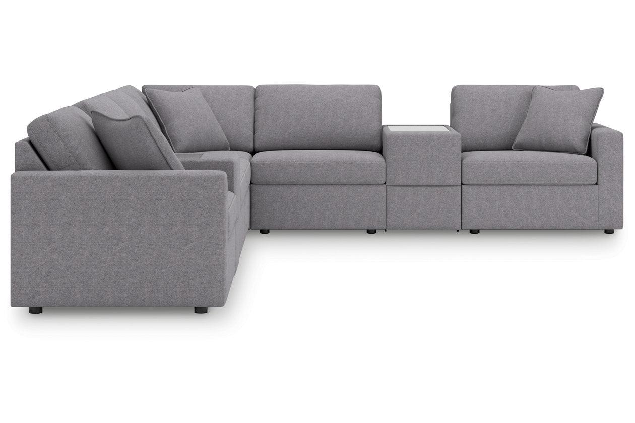 Modmax Granite 8-Piece Performance Fabric Sectional - Image 2