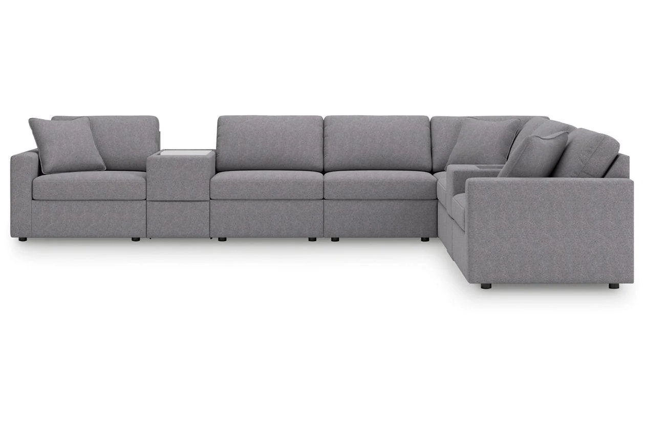 Modmax Granite 8-Piece Performance Fabric Sectional - Image 3