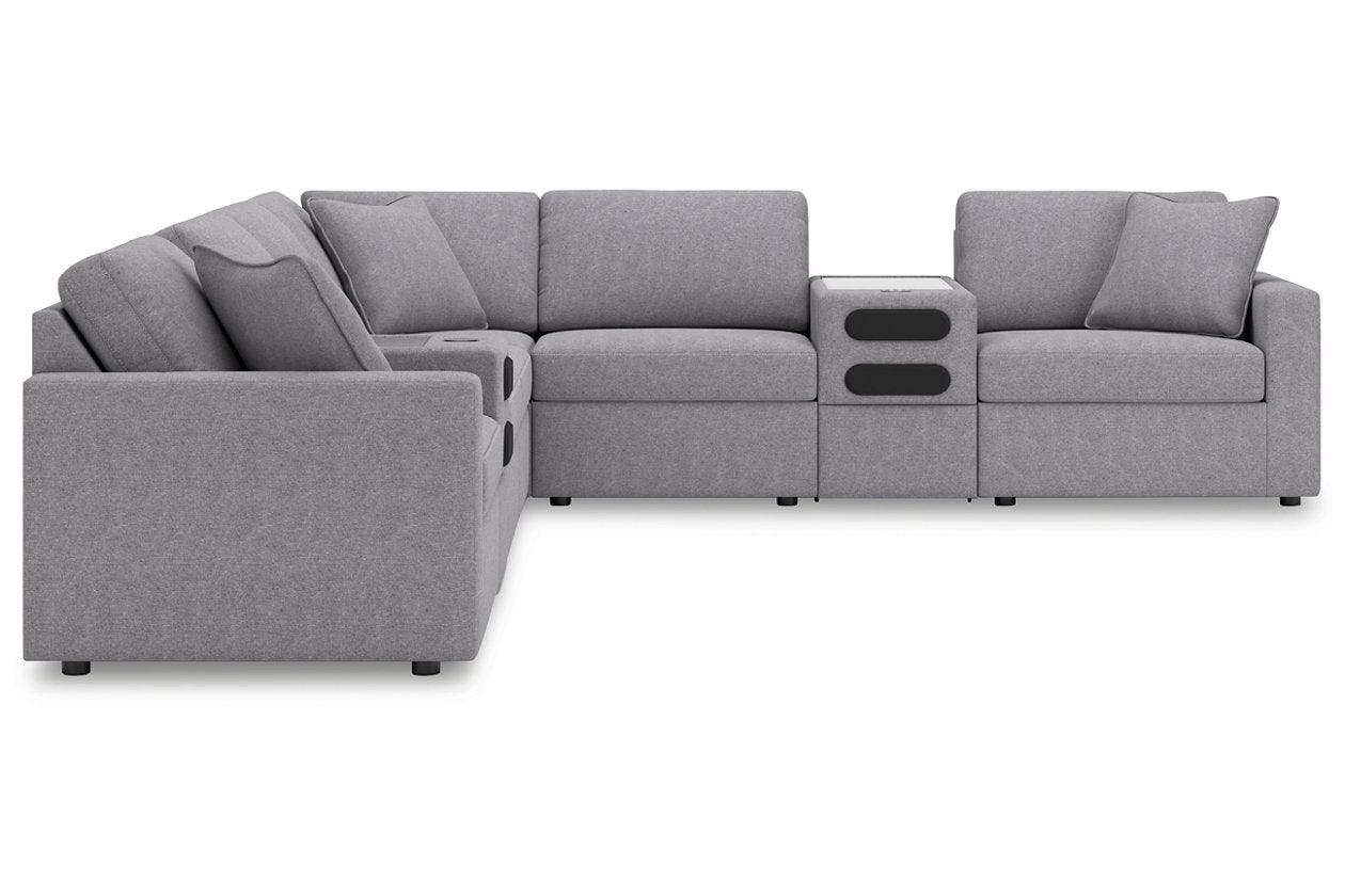 Modmax Granite 8-Piece Performance Fabric Sectional - Image 2