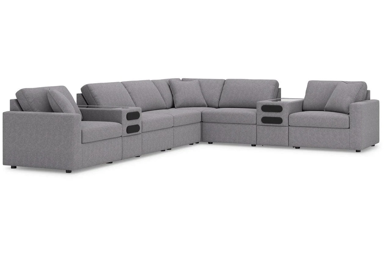 Modmax Granite 8-Piece Performance Fabric Sectional - Image 6