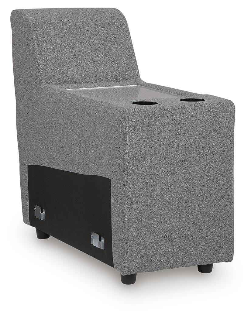 Modmax II Salt and Pepper 7-Piece Power Reclining Sectional with Audio Consoles - Image 6