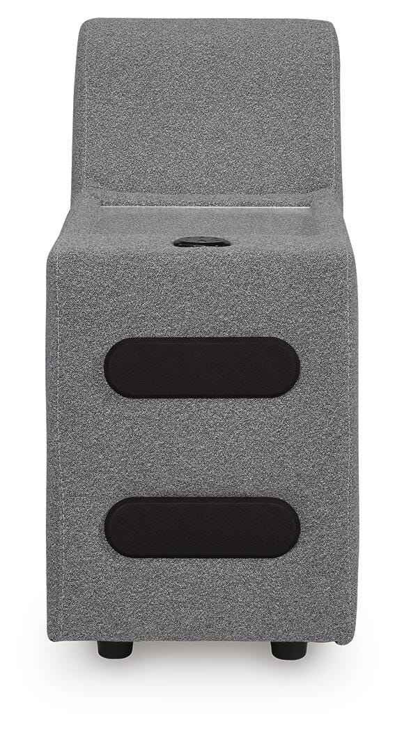 Modmax II Salt and Pepper 7-Piece Power Reclining Sectional with Audio Consoles - Image 9