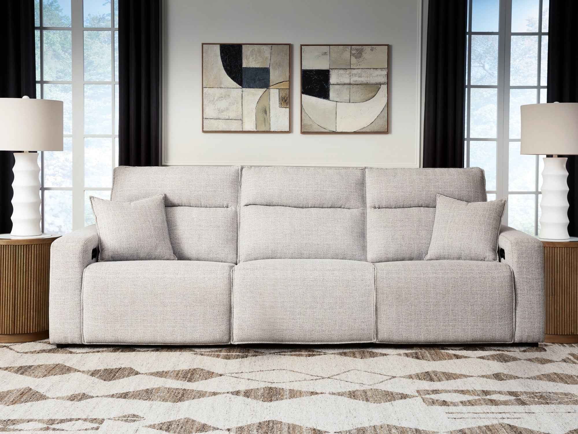 ModMax II Stone 3-Piece Power Reclining Sectional