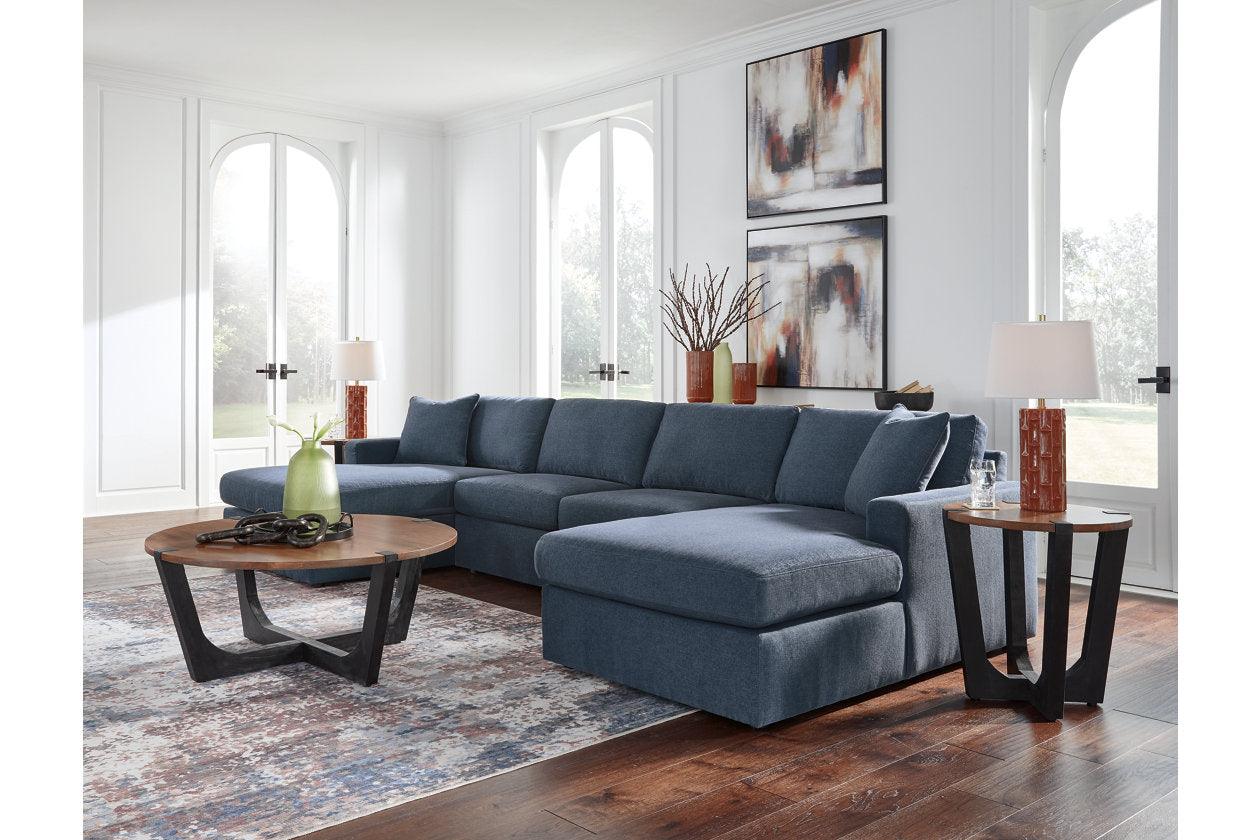 Modmax Ink 4-Piece Performance Fabric Double Chaise Sectional - Image 2