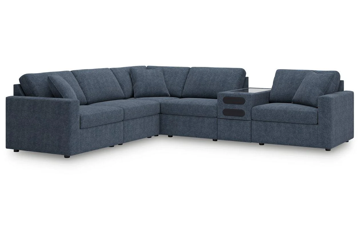 Modmax Ink 6-Piece Performance Fabric Modular Sectional - Image 3