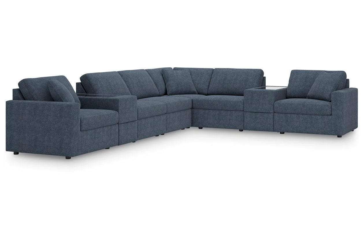 Modmax Ink 8-Piece Performance Fabric Sectional - Image 4