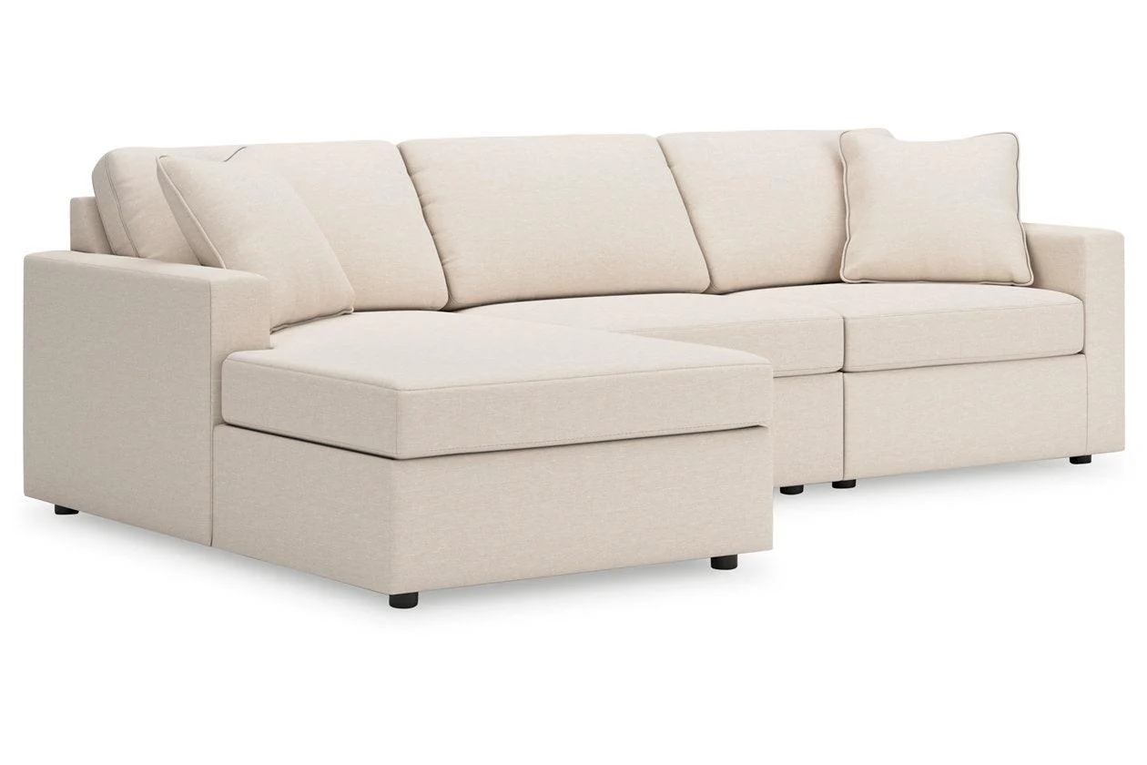 Modmax Oyster 3-Piece Sectional with LAF Chaise