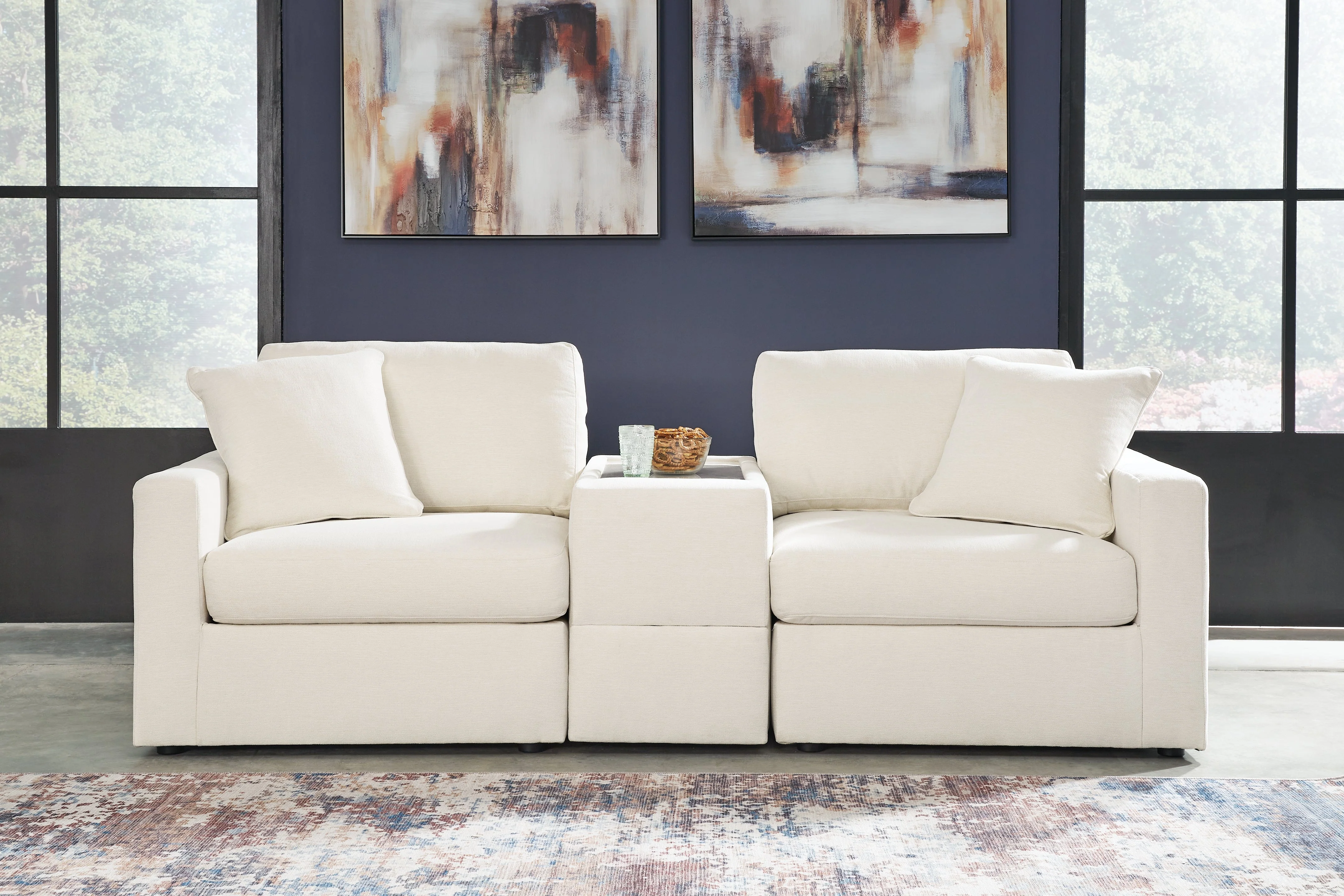 Modmax Oyster Sofa, Loveseat and Recliner - Image 11