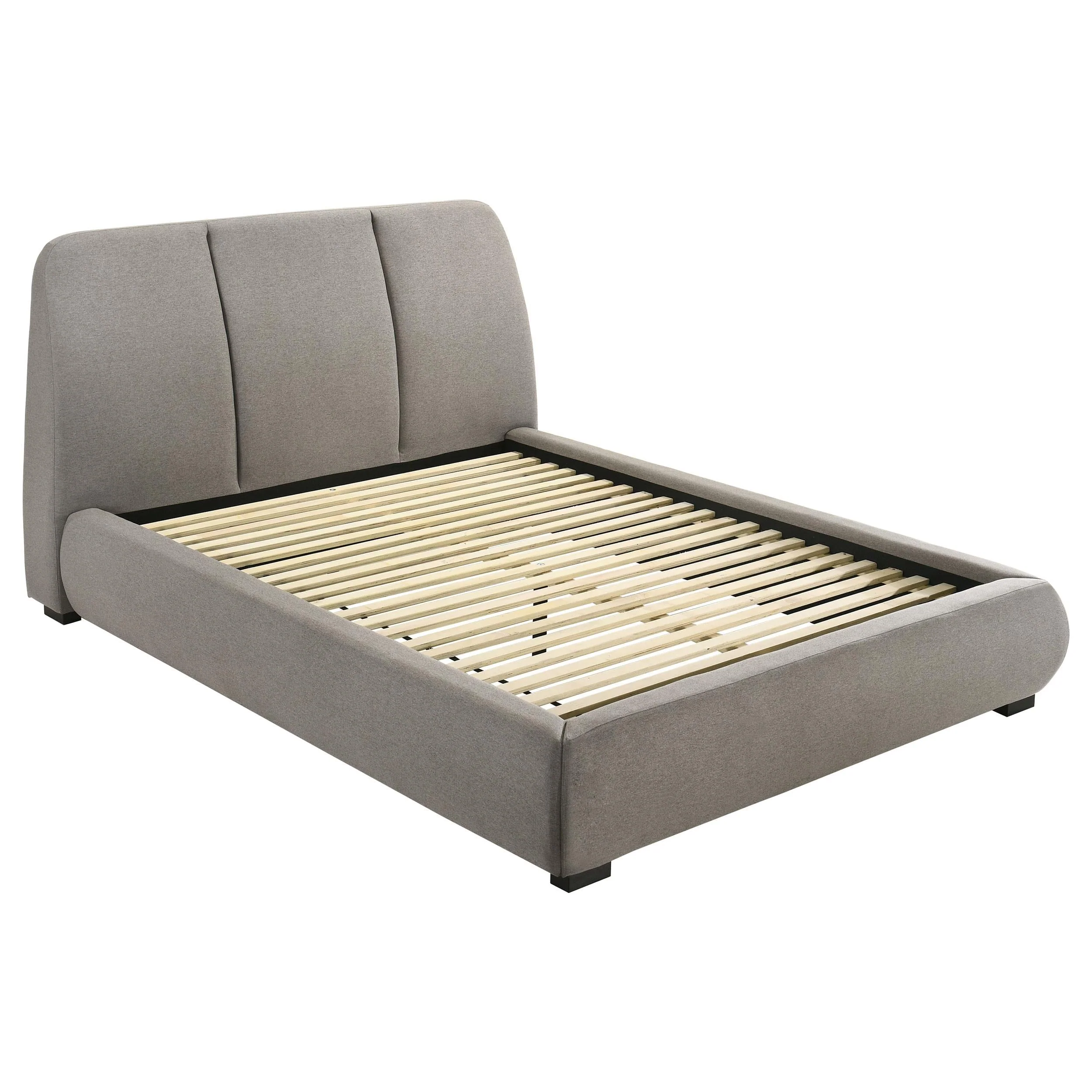 Mokena Taupe Upholstered California King Platform Bed - Image 2