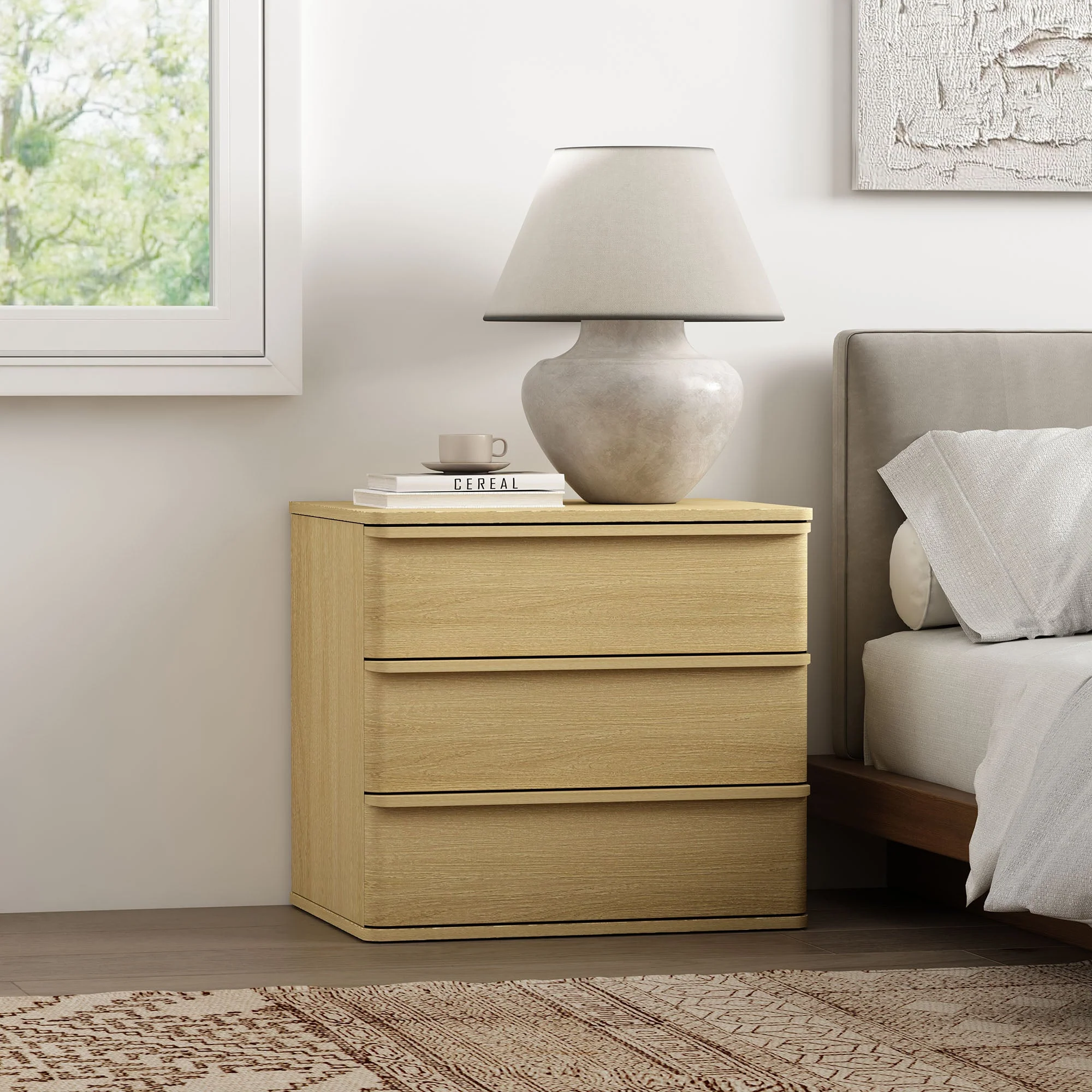Molly Nightstand in Natural Oak - Image 2