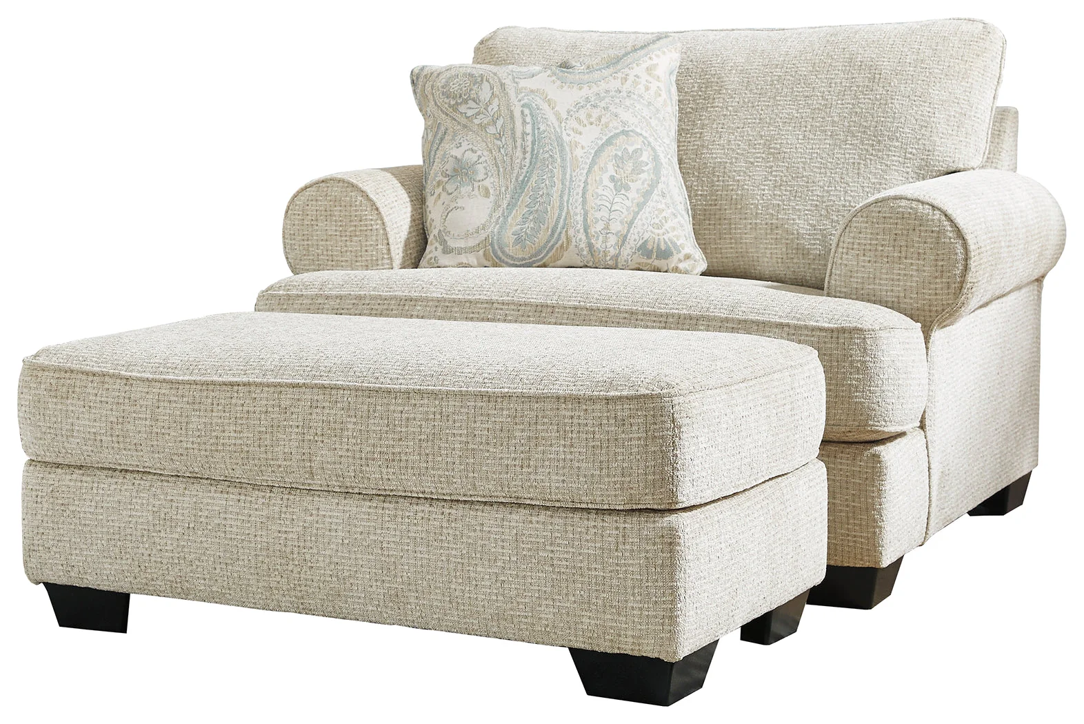 Monaghan Sandstone Chair and Ottoman - Image 7
