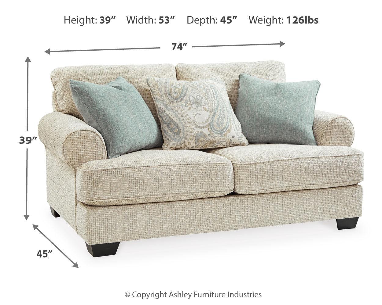 Monaghan Sandstone Loveseat - Image 5