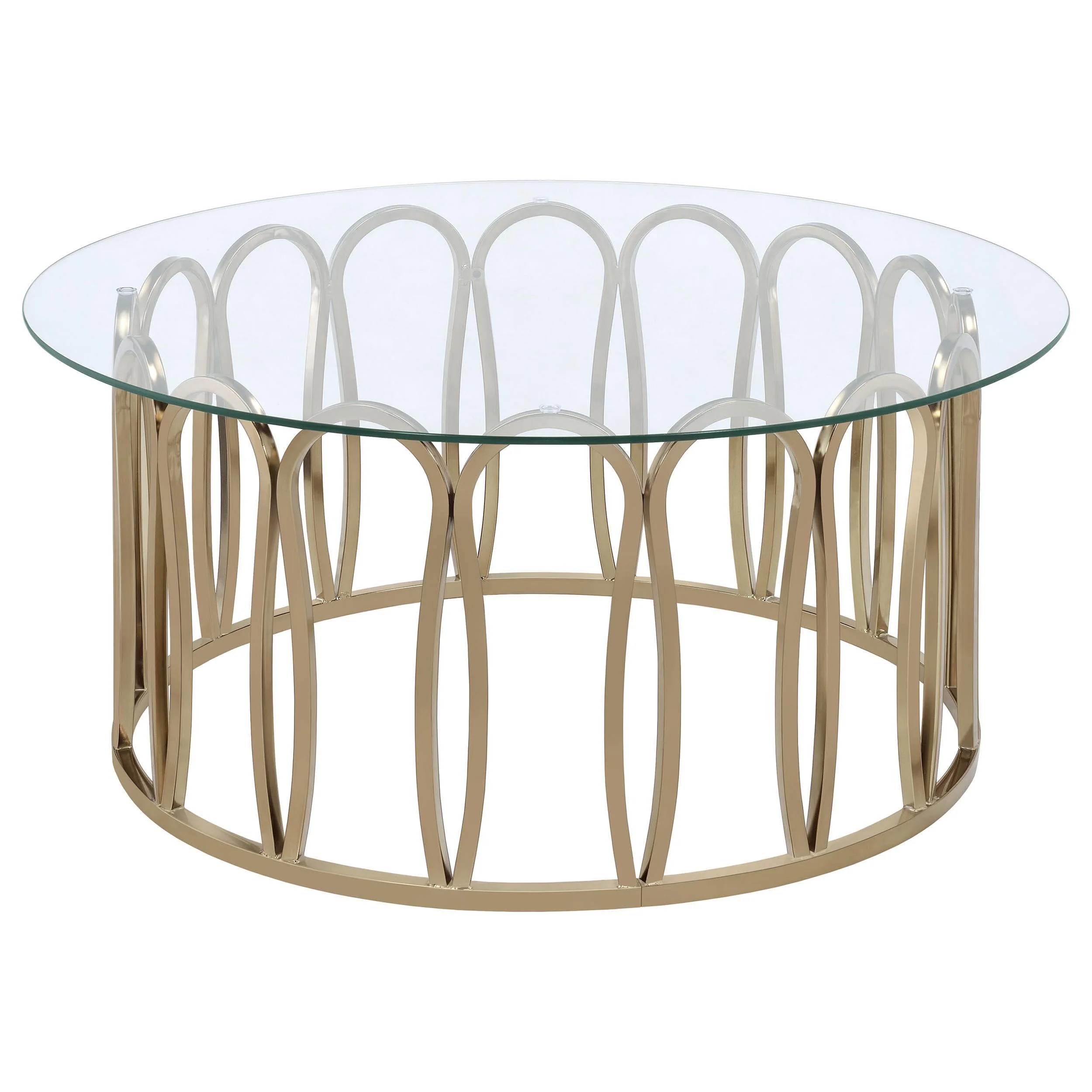 Monett Chocolate Chrome 3-Piece Coffee and End Table Set - Image 4