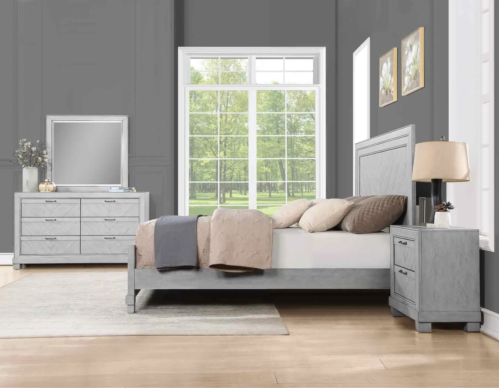 Montana Matte Gray Bedroom Set - Image 12