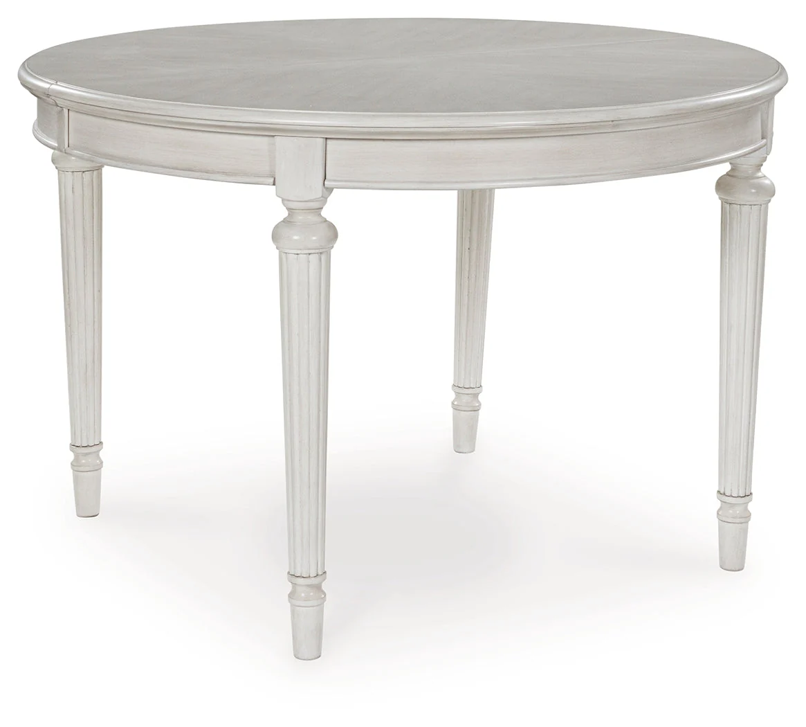 Montelaine Antiqued White Extendable Dining Room Set - Image 12