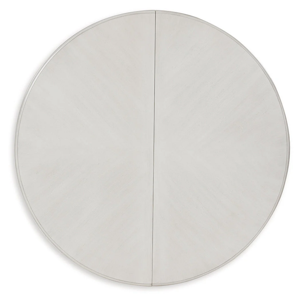 Montelaine Antiqued White Extendable Dining Room Set - Image 15