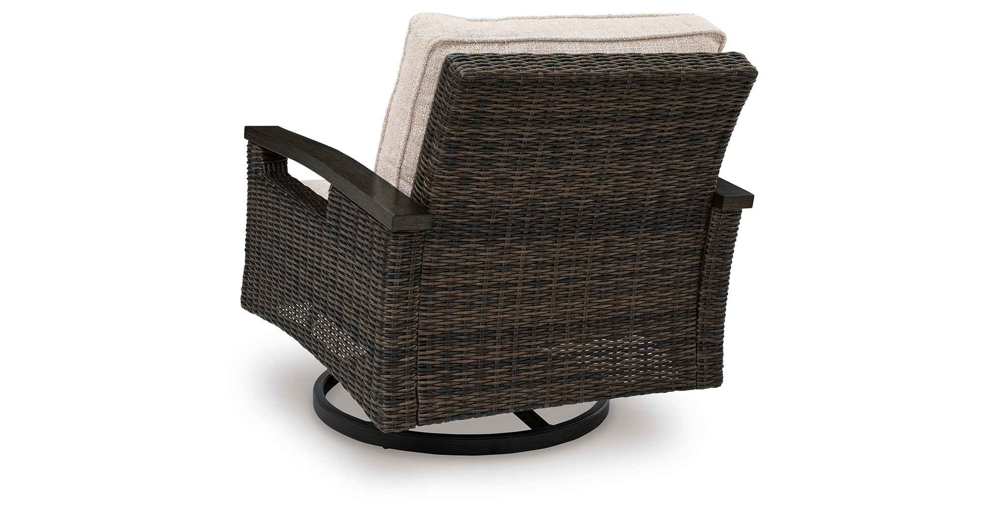 Monterey Point Dark Brown Outdoor Swivel Lounge Chair (Set of 2) - Image 10