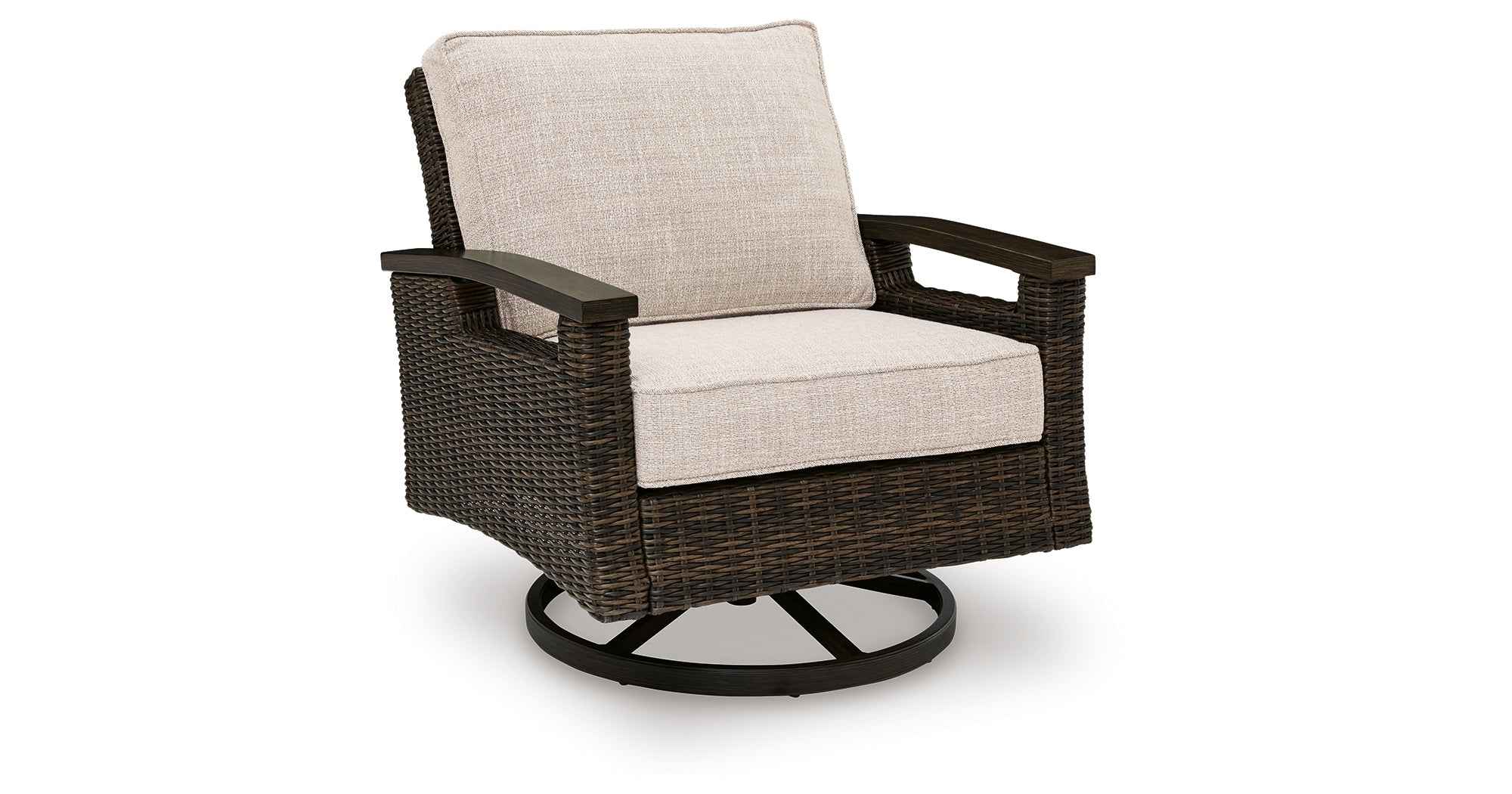 Monterey Point Dark Brown Outdoor Swivel Lounge Chair (Set of 2) - Image 8