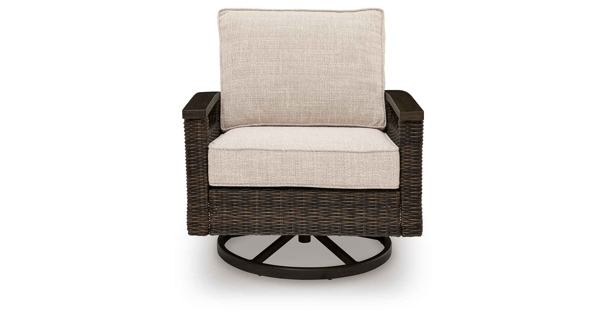 Monterey Point Dark Brown Outdoor Swivel Lounge Chair (Set of 2) - Image 9