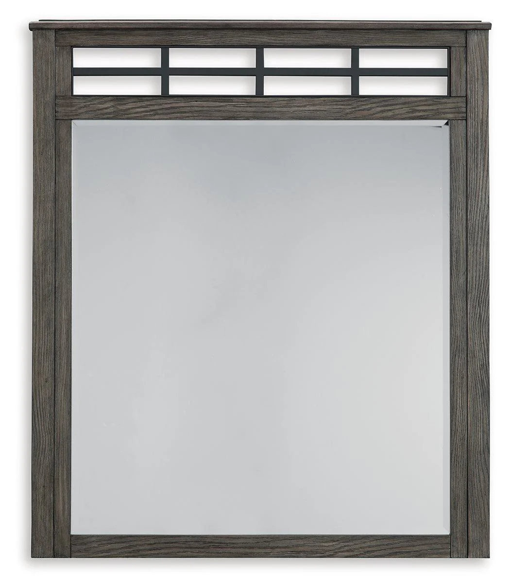 Montillan Grayish Brown Bedroom Mirror - Image 2