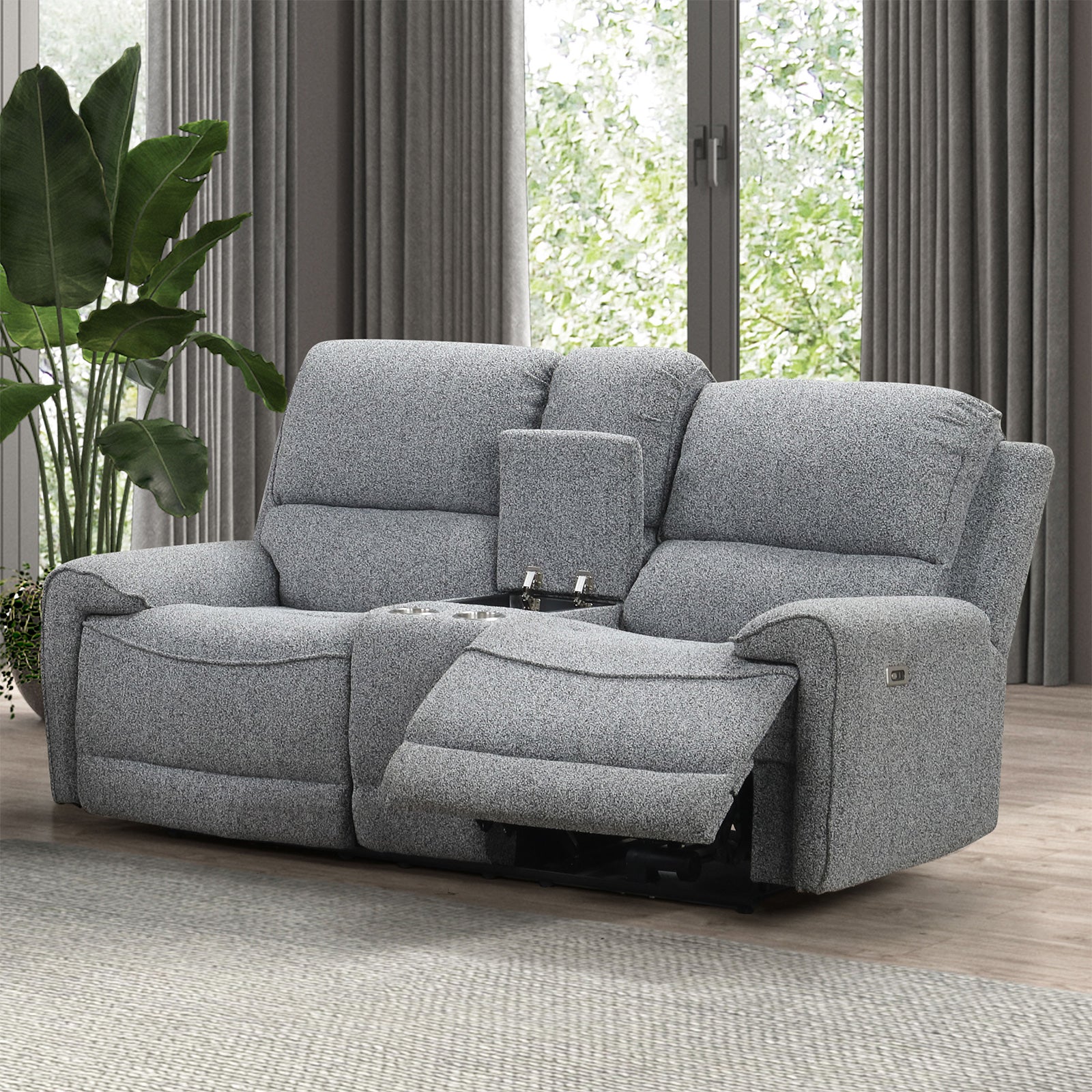 Morcote Gray Reclining Living Room Set - Image 3