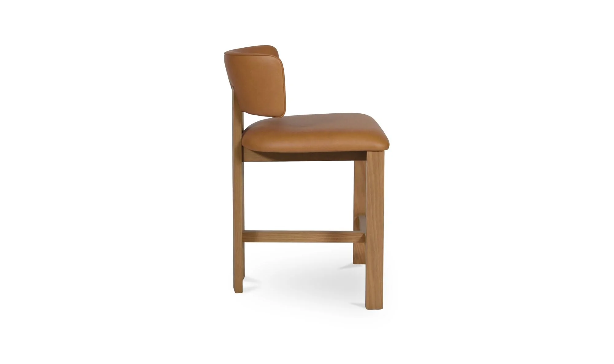 Morel Counter Stool Brown Leather - Image 4