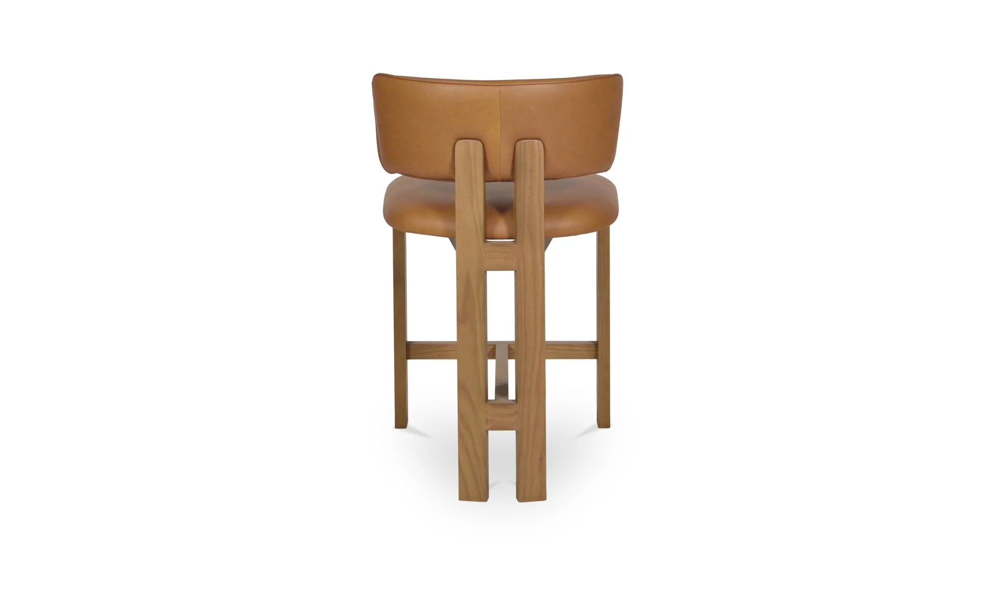 Morel Counter Stool Brown Leather - Image 6
