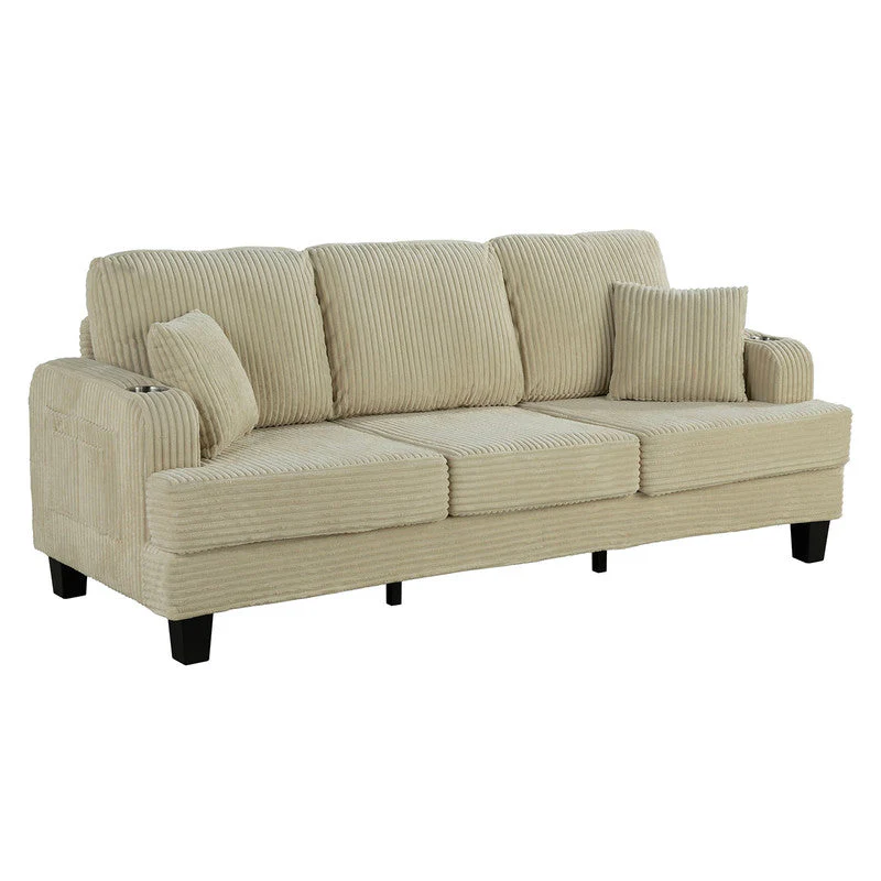 Moretaine Beige Sofa & Loveseat - Image 4