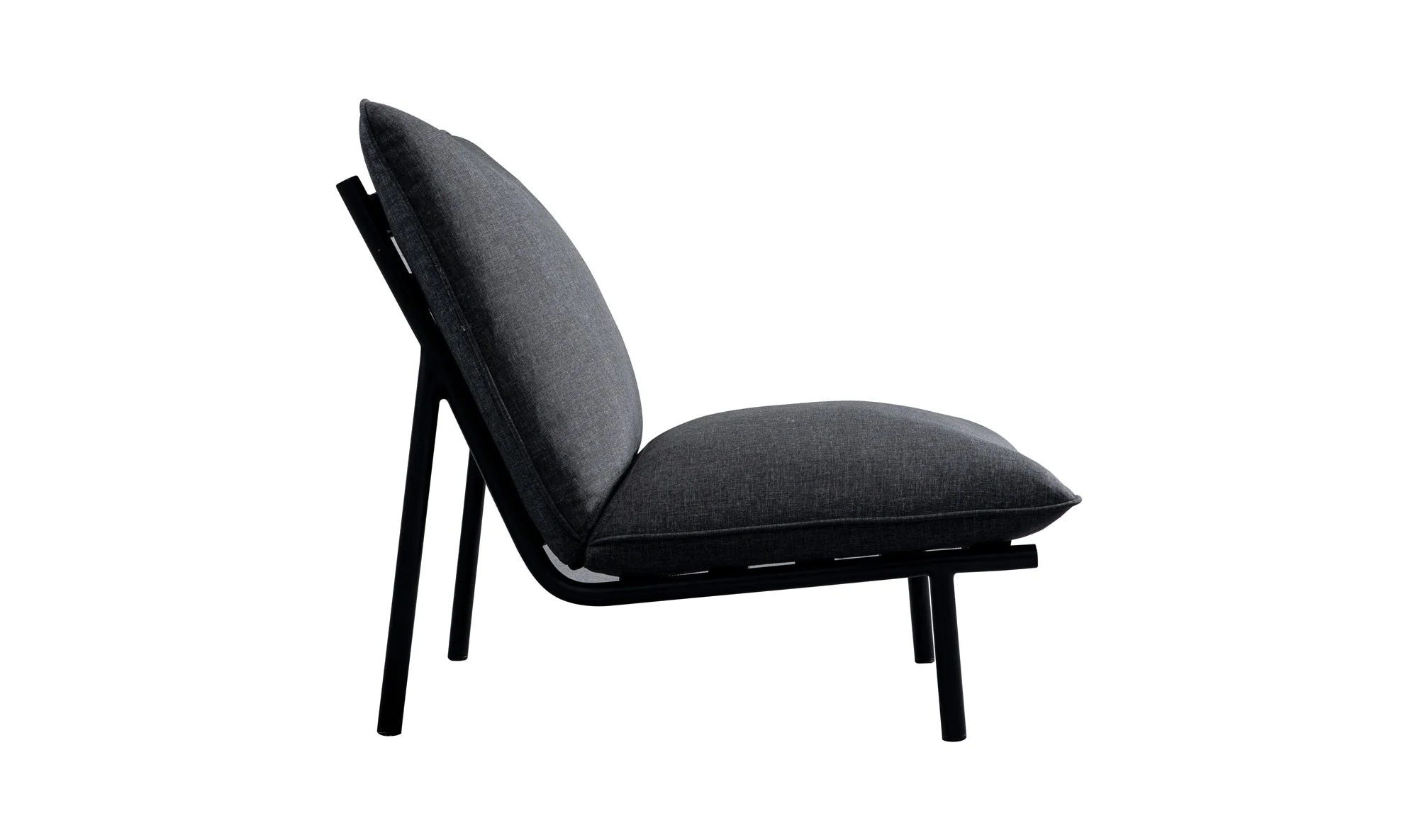 Morgan Outdoor Accent Chair Speckled Charcoal - Image 3