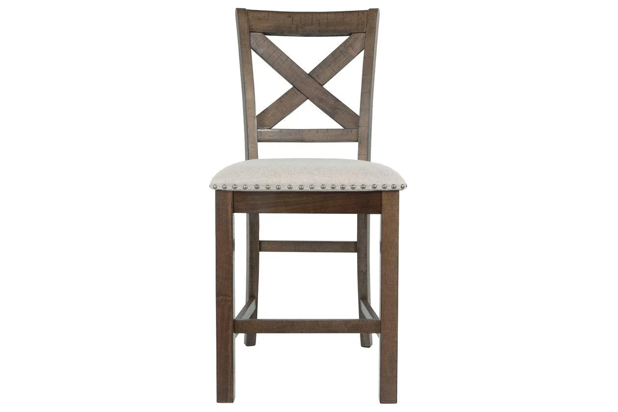 Moriville Grayish Brown Counter Height Chairs, Set of 2 - Image 10