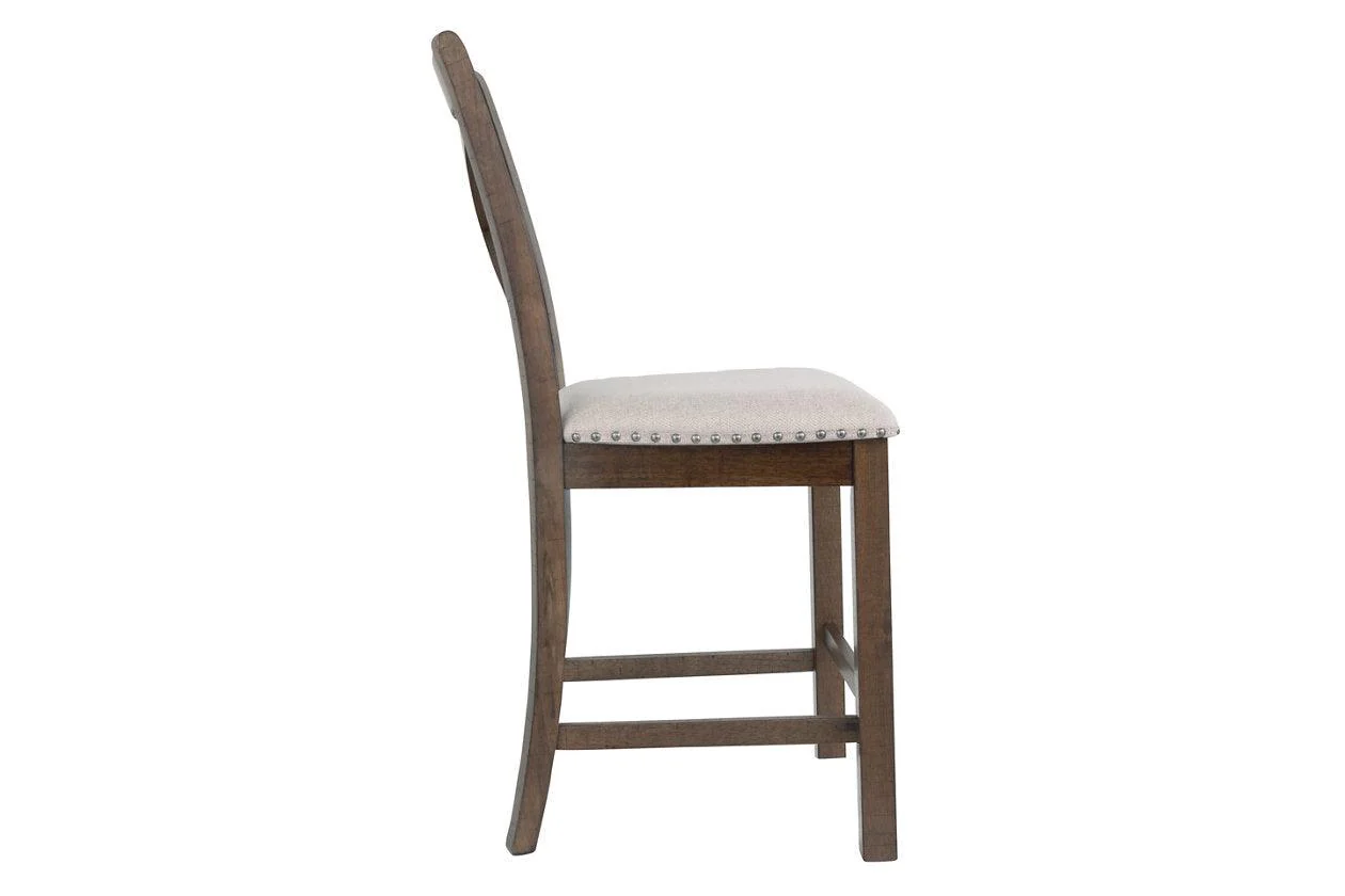 Moriville Grayish Brown Counter Height Chairs, Set of 2 - Image 11