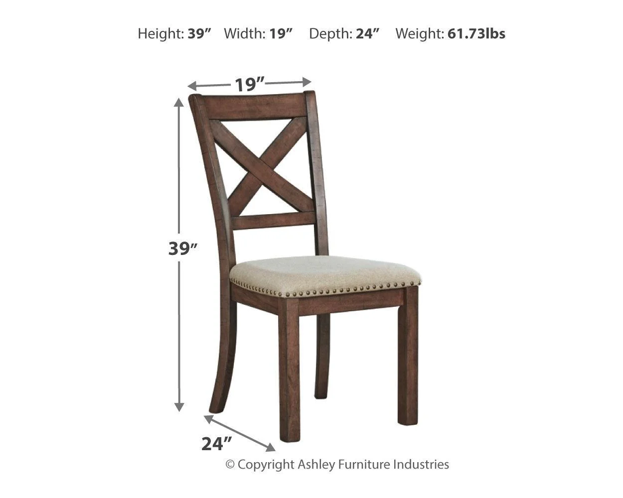 Moriville Grayish Brown Counter Height Chairs, Set of 2 - Image 12