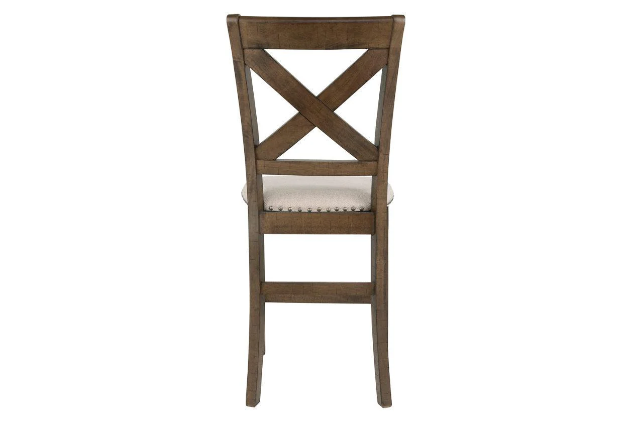 Moriville Grayish Brown Counter Height Chairs, Set of 2 - Image 6